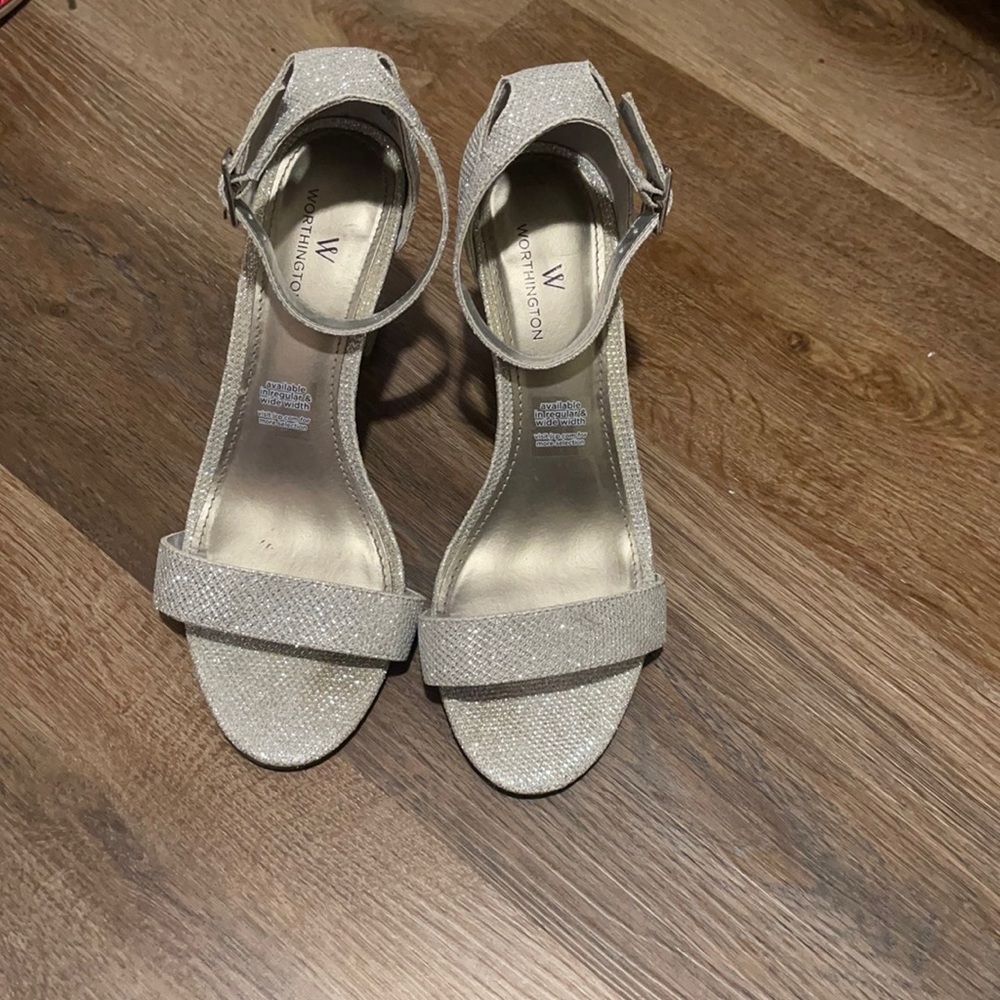 Silver night heels